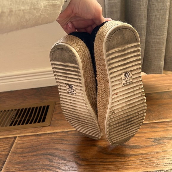 Black Canvas Espadrille Sneakers - Picture 5 of 6